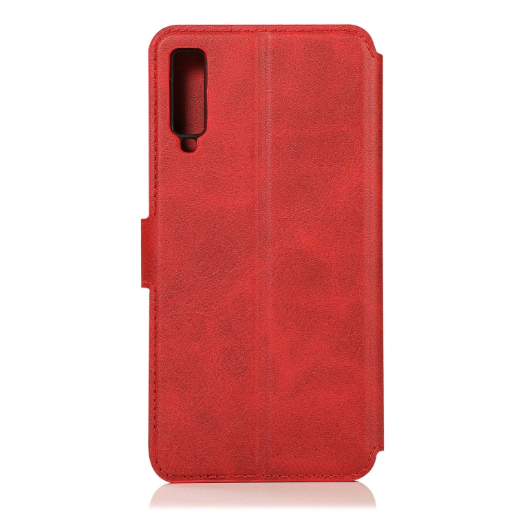 For Samsung Galaxy A7 2018 Shockproof PU + TPU Leather Phone Case