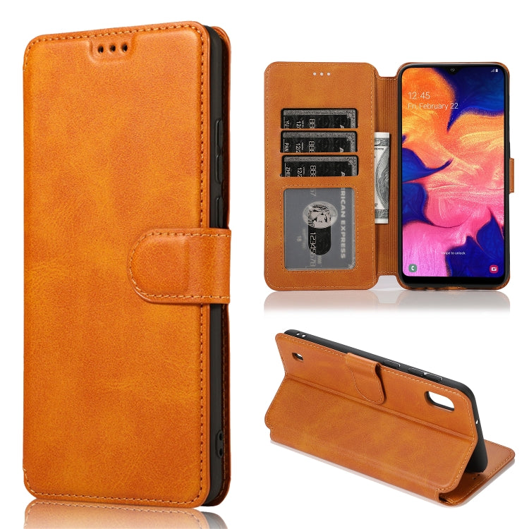 For Samsung Galaxy A10 Shockproof PU + TPU Leather Phone Case