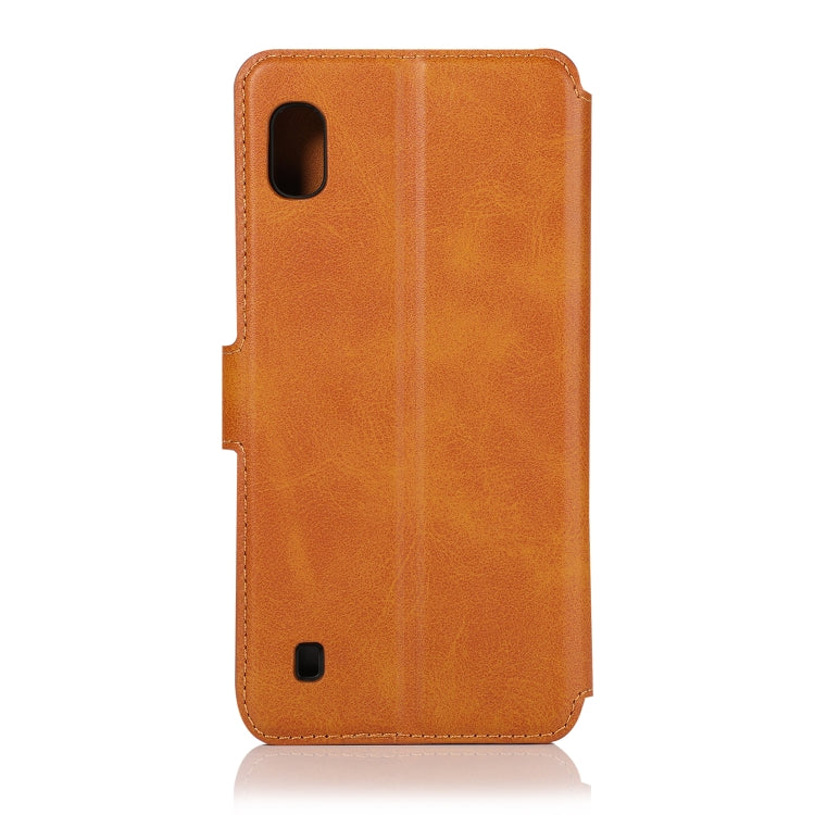 For Samsung Galaxy A10 Shockproof PU + TPU Leather Phone Case