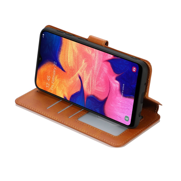 For Samsung Galaxy A10 Shockproof PU + TPU Leather Phone Case