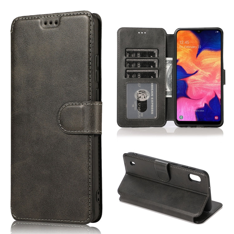 For Samsung Galaxy A10 Shockproof PU + TPU Leather Phone Case