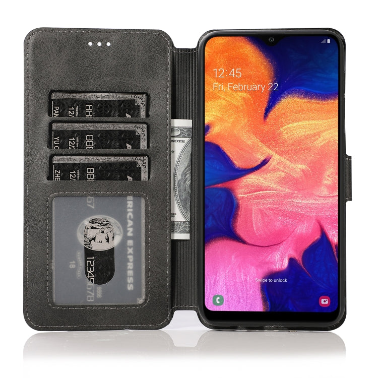 For Samsung Galaxy A10 Shockproof PU + TPU Leather Phone Case