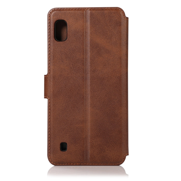 For Samsung Galaxy A10 Shockproof PU + TPU Leather Phone Case