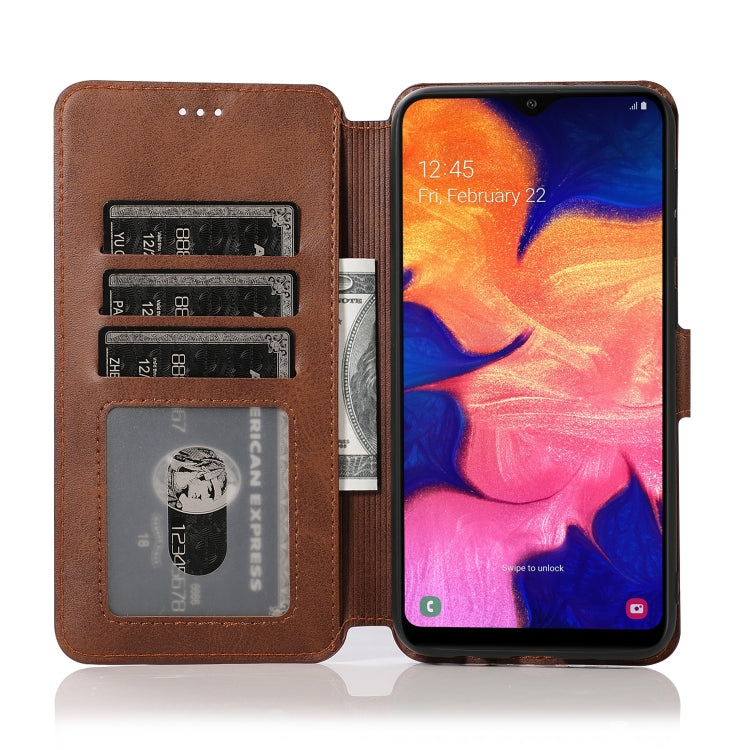 For Samsung Galaxy A10 Shockproof PU + TPU Leather Phone Case