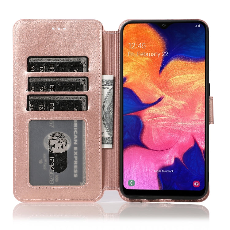 For Samsung Galaxy A10 Shockproof PU + TPU Leather Phone Case