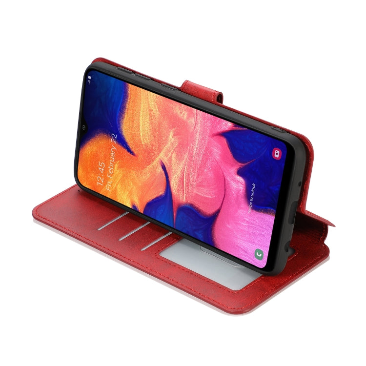 For Samsung Galaxy A10 Shockproof PU + TPU Leather Phone Case