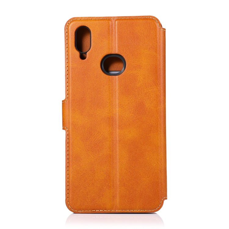 For Samsung Galaxy A10s Shockproof PU + TPU Leather Phone Case