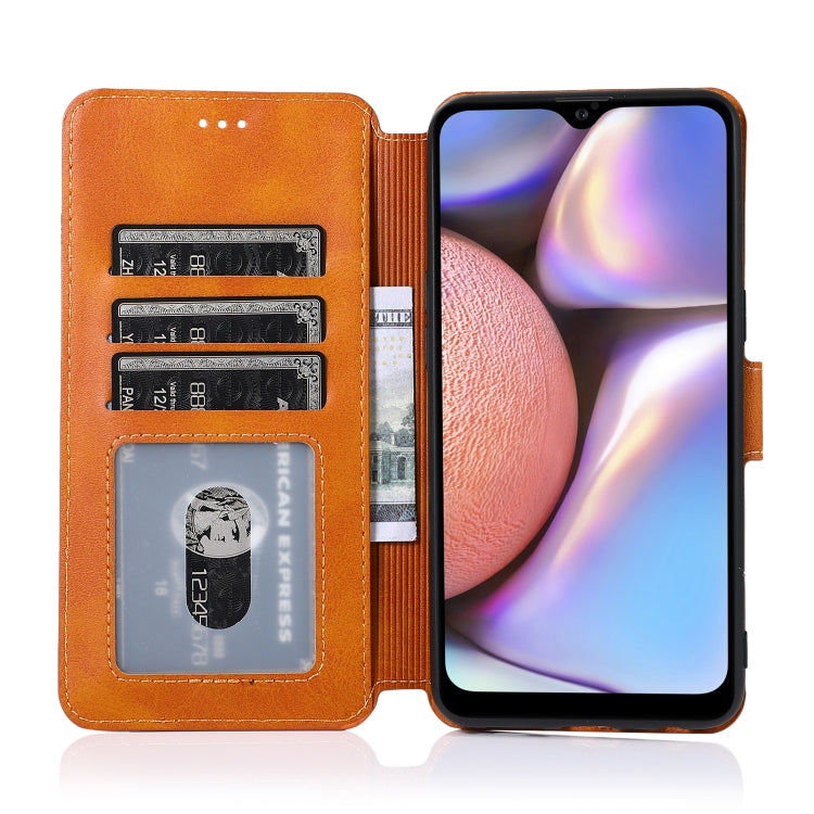 For Samsung Galaxy A10s Shockproof PU + TPU Leather Phone Case