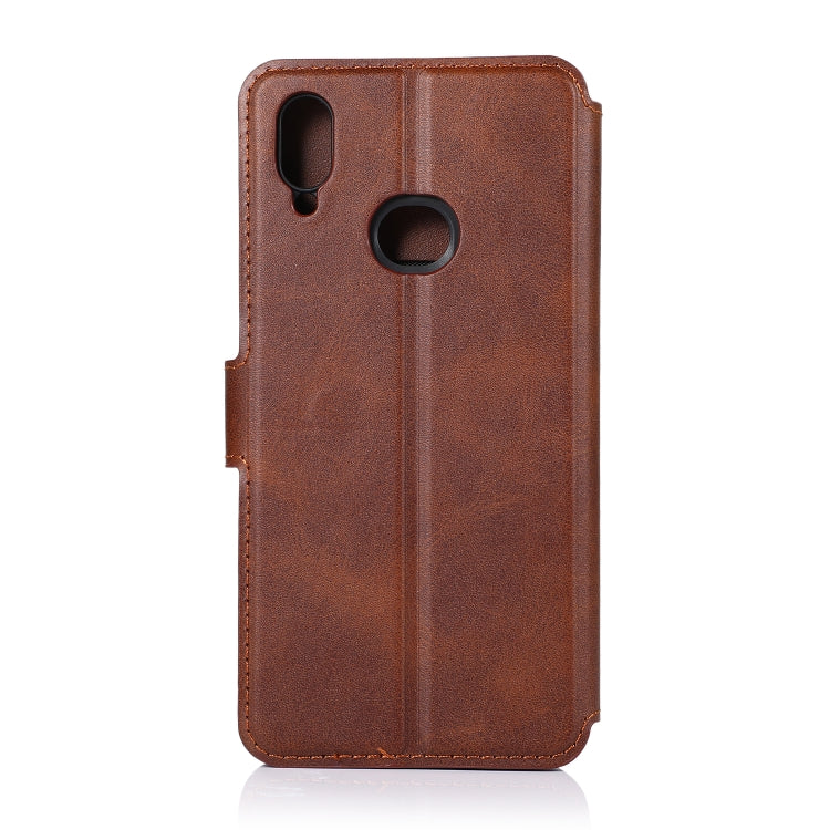 For Samsung Galaxy A10s Shockproof PU + TPU Leather Phone Case