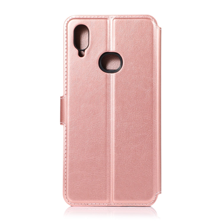 For Samsung Galaxy A10s Shockproof PU + TPU Leather Phone Case