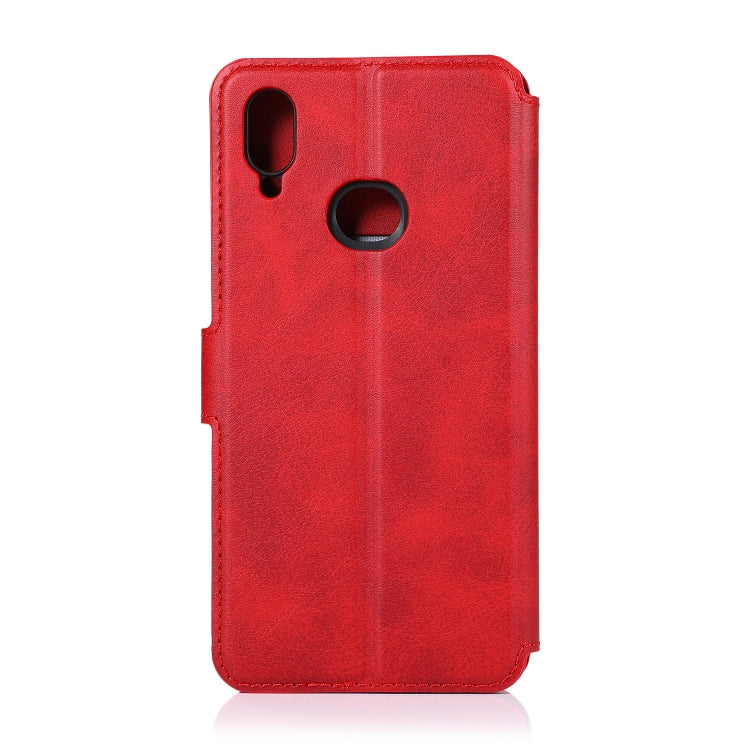 For Samsung Galaxy A10s Shockproof PU + TPU Leather Phone Case