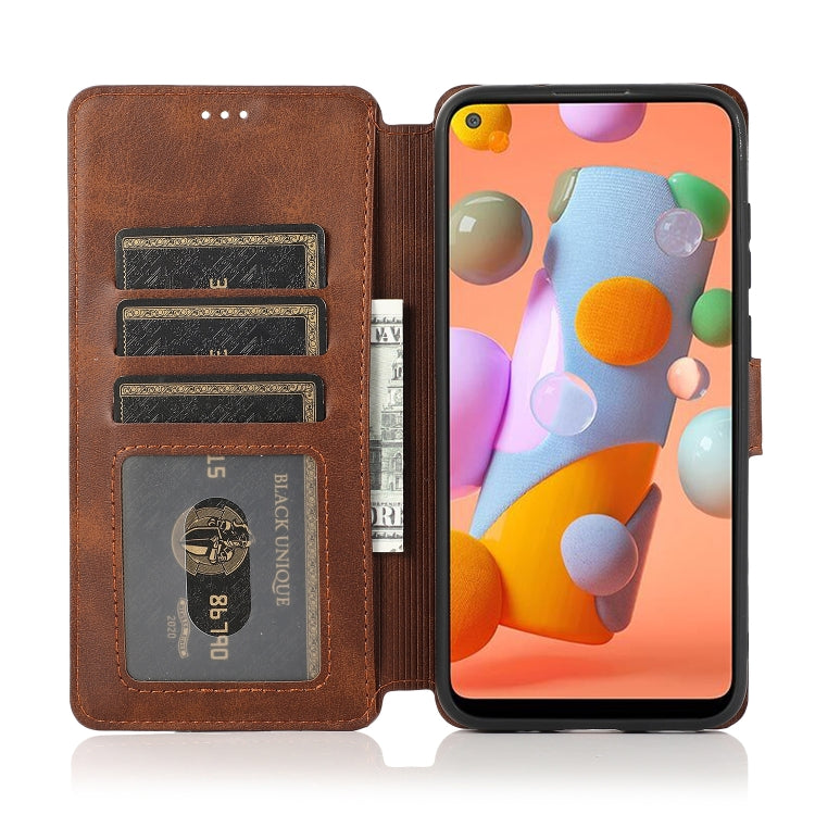 For Samsung Galaxy A11 US Version Shockproof PU + TPU Leather Phone Case