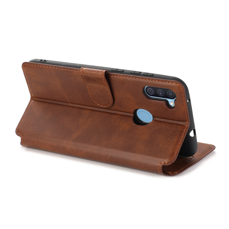 For Samsung Galaxy A11 US Version Shockproof PU + TPU Leather Phone Case