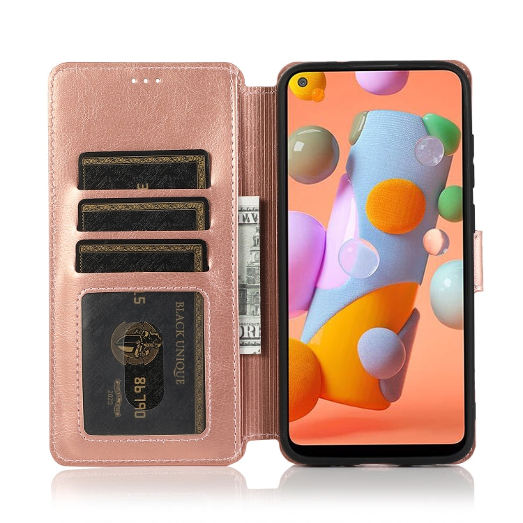 For Samsung Galaxy A11 US Version Shockproof PU + TPU Leather Phone Case