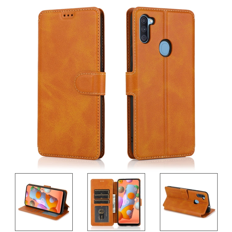 For Samsung Galaxy A11 EU Version Shockproof PU + TPU Leather Phone Case