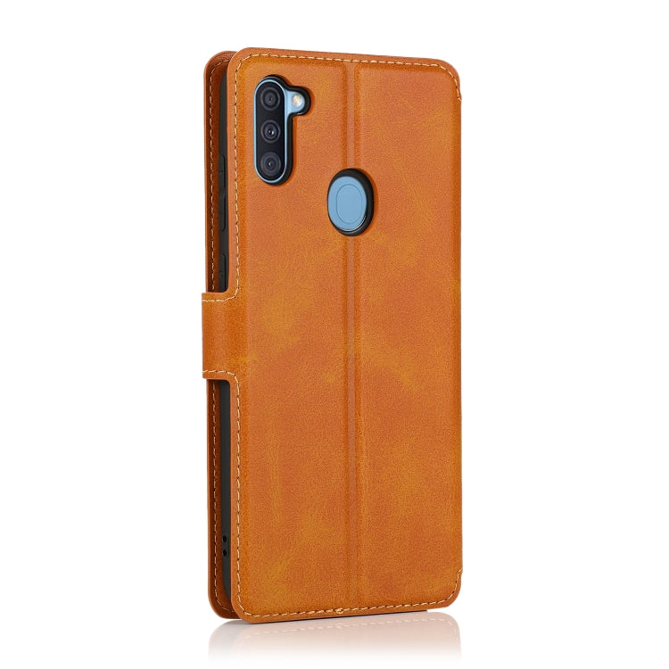 For Samsung Galaxy A11 EU Version Shockproof PU + TPU Leather Phone Case
