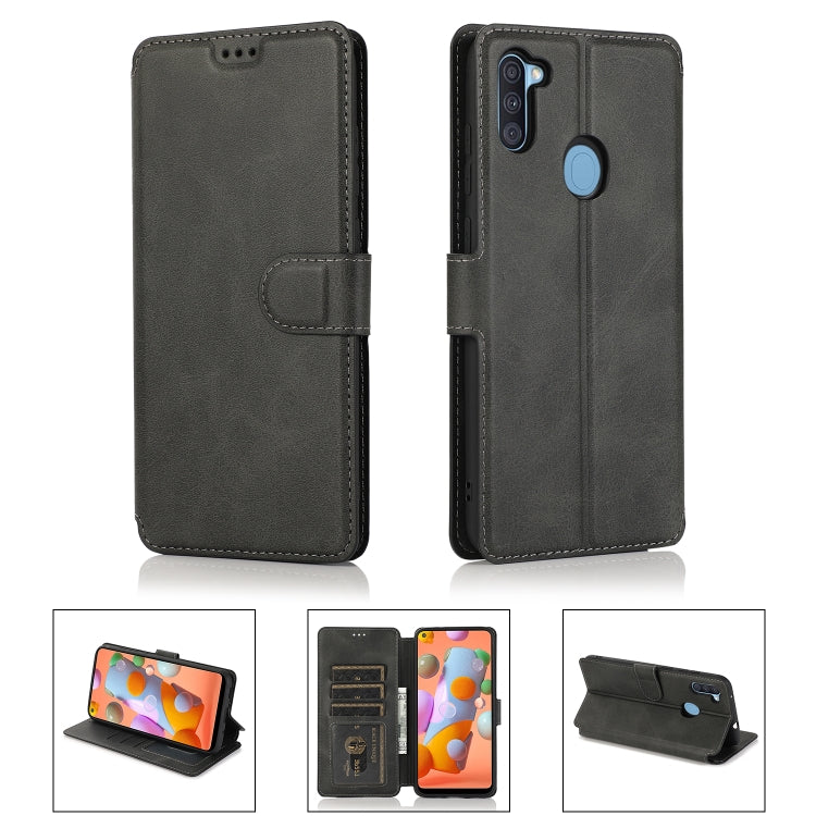 For Samsung Galaxy A11 EU Version Shockproof PU + TPU Leather Phone Case