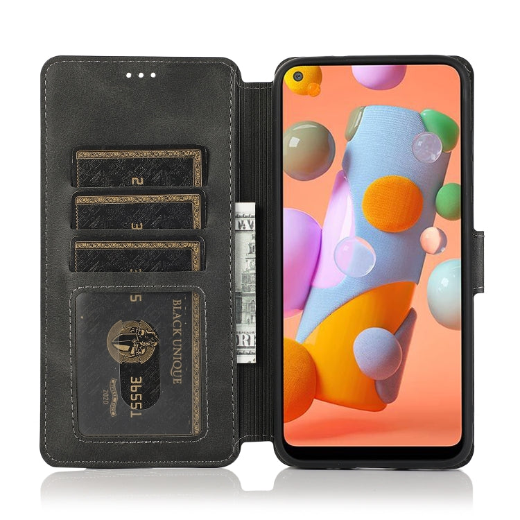 For Samsung Galaxy A11 EU Version Shockproof PU + TPU Leather Phone Case