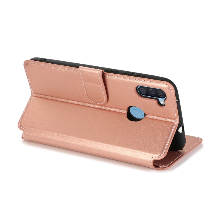For Samsung Galaxy A11 EU Version Shockproof PU + TPU Leather Phone Case