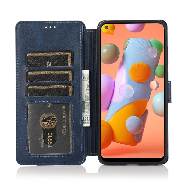 For Samsung Galaxy A11 EU Version Shockproof PU + TPU Leather Phone Case
