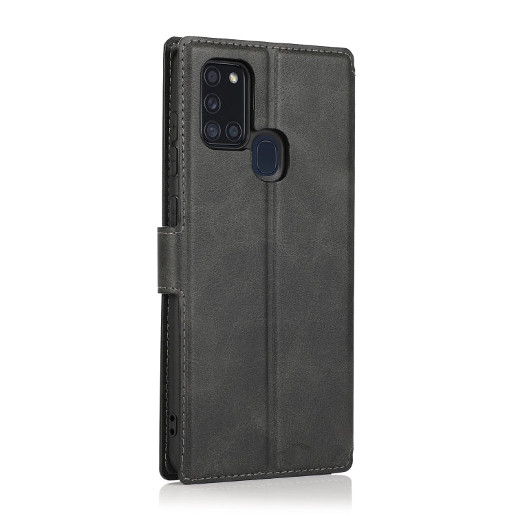 For Samsung Galaxy A21s Shockproof PU + TPU Leather Phone Case