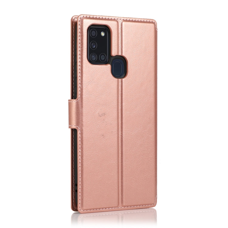 For Samsung Galaxy A21s Shockproof PU + TPU Leather Phone Case
