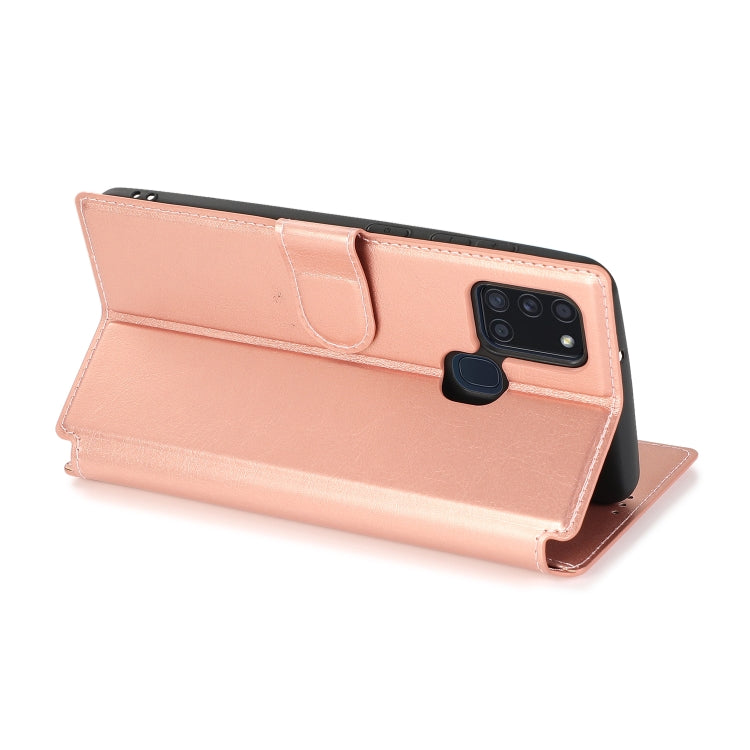 For Samsung Galaxy A21s Shockproof PU + TPU Leather Phone Case
