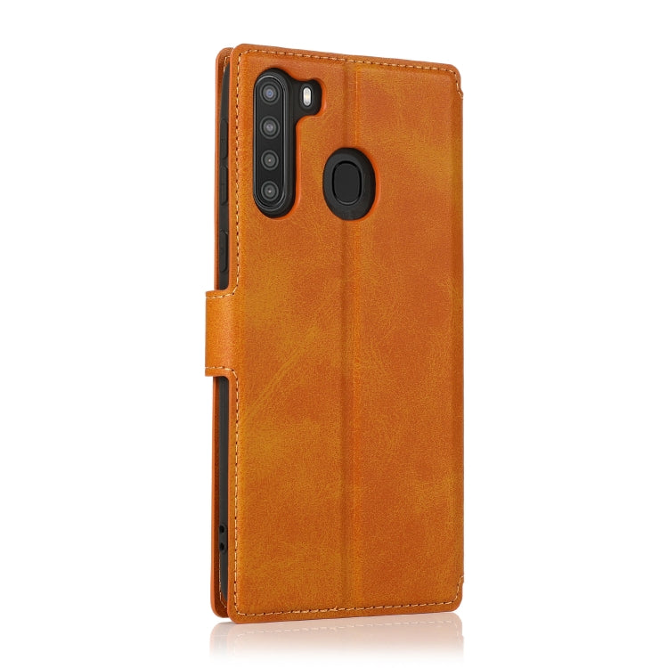 For Samsung Galaxy A21 EU Version Shockproof PU + TPU Leather Phone Case