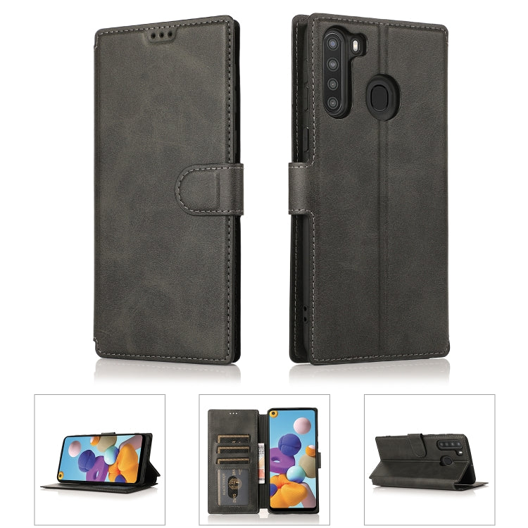 For Samsung Galaxy A21 EU Version Shockproof PU + TPU Leather Phone Case