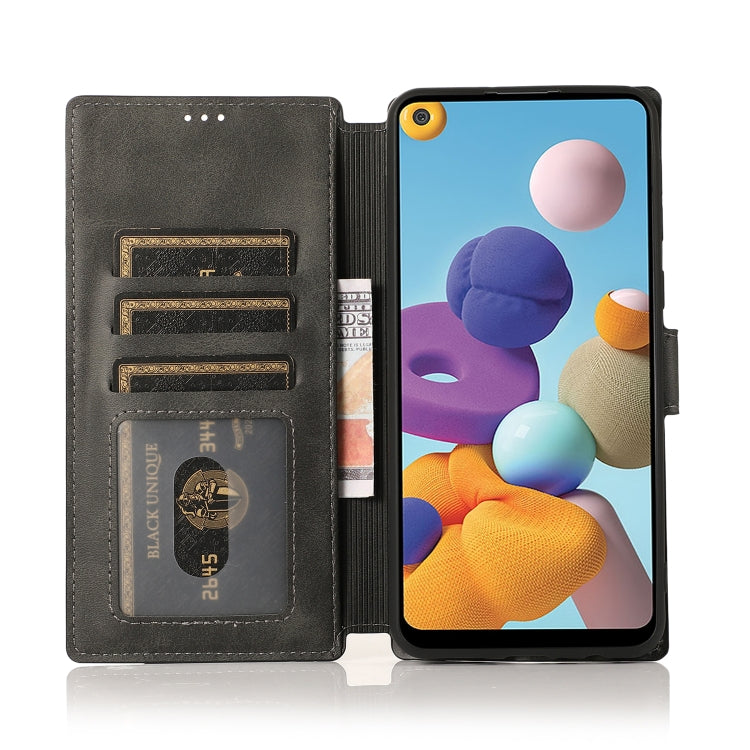 For Samsung Galaxy A21 EU Version Shockproof PU + TPU Leather Phone Case