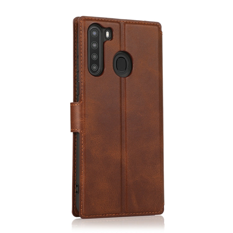 For Samsung Galaxy A21 EU Version Shockproof PU + TPU Leather Phone Case