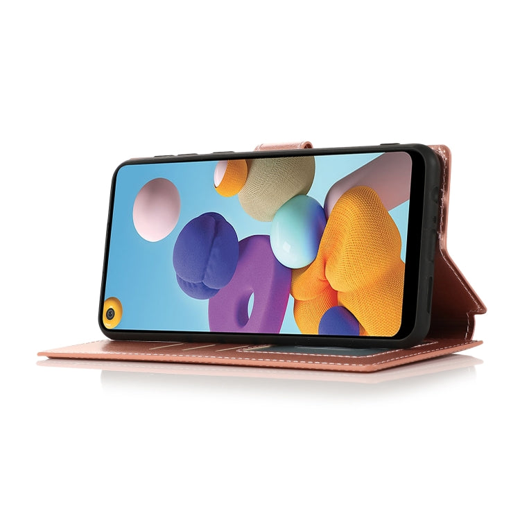 For Samsung Galaxy A21 EU Version Shockproof PU + TPU Leather Phone Case