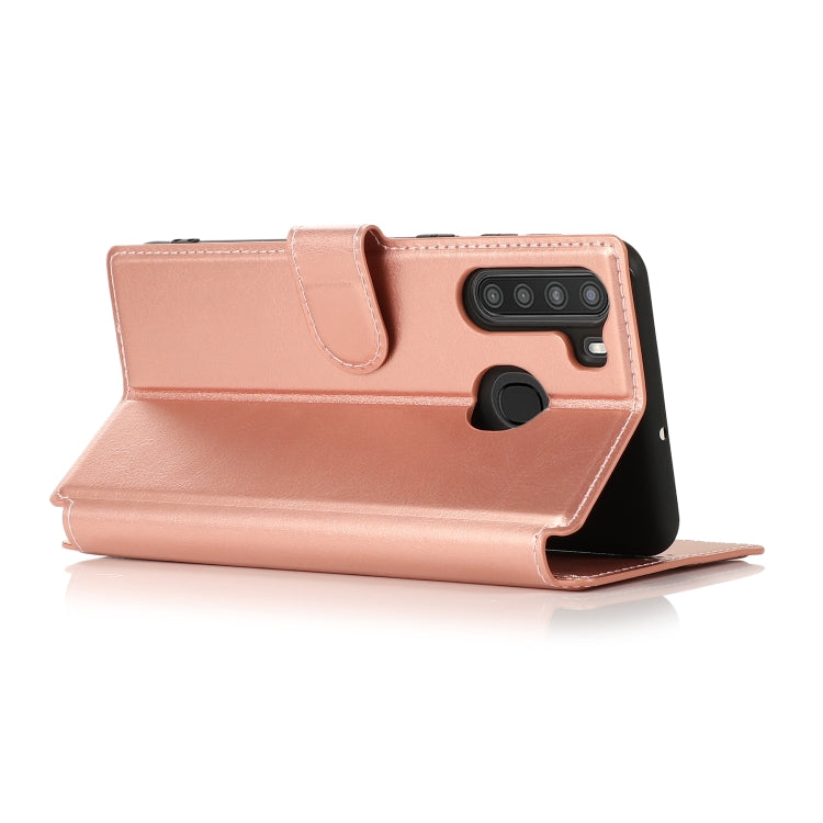 For Samsung Galaxy A21 EU Version Shockproof PU + TPU Leather Phone Case
