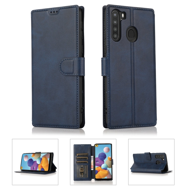 For Samsung Galaxy A21 EU Version Shockproof PU + TPU Leather Phone Case