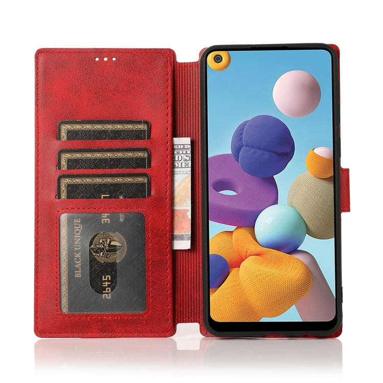 For Samsung Galaxy A21 EU Version Shockproof PU + TPU Leather Phone Case