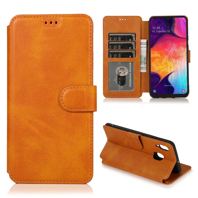 For Samsung Galaxy A30 Shockproof PU + TPU Leather Phone Case