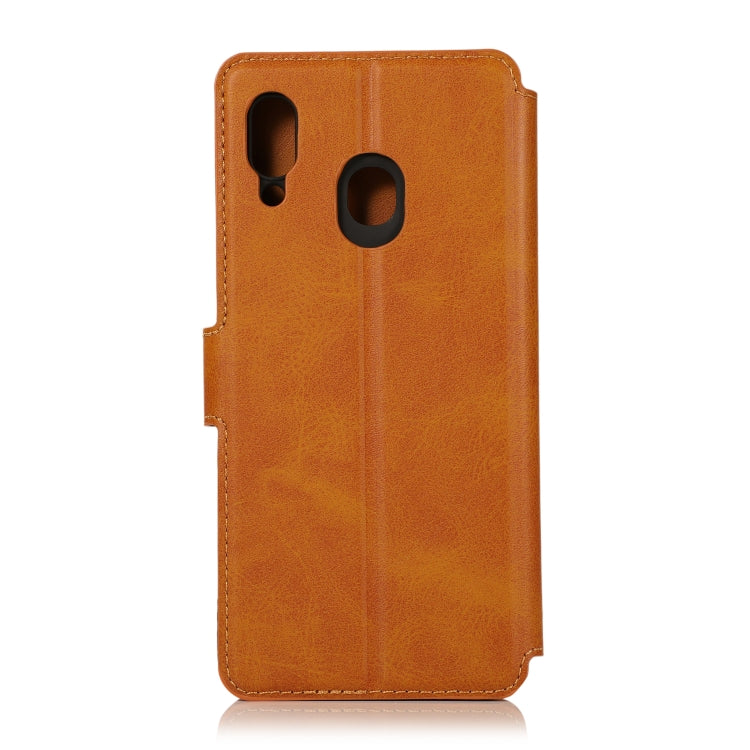 For Samsung Galaxy A30 Shockproof PU + TPU Leather Phone Case
