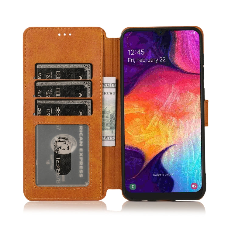 For Samsung Galaxy A30 Shockproof PU + TPU Leather Phone Case