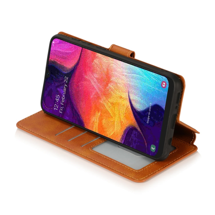 For Samsung Galaxy A30 Shockproof PU + TPU Leather Phone Case