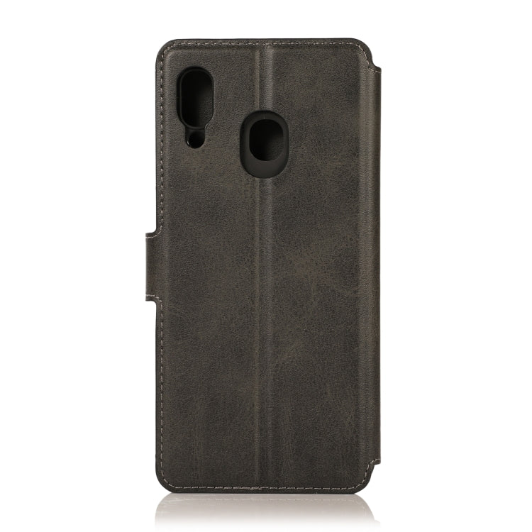 For Samsung Galaxy A30 Shockproof PU + TPU Leather Phone Case