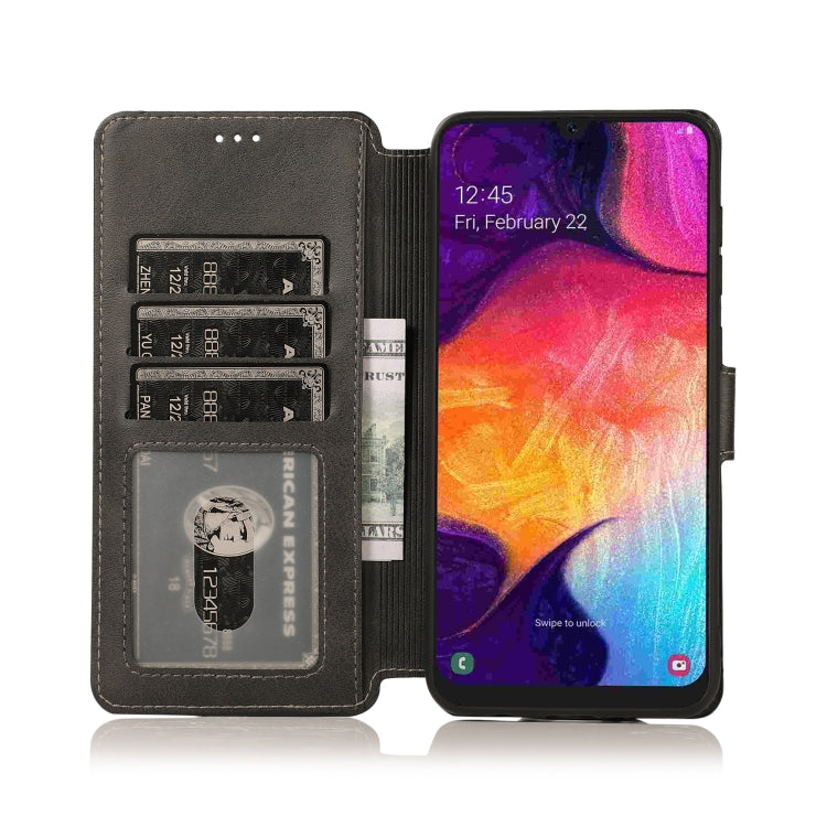 For Samsung Galaxy A30 Shockproof PU + TPU Leather Phone Case