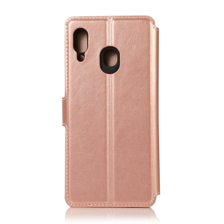 For Samsung Galaxy A30 Shockproof PU + TPU Leather Phone Case
