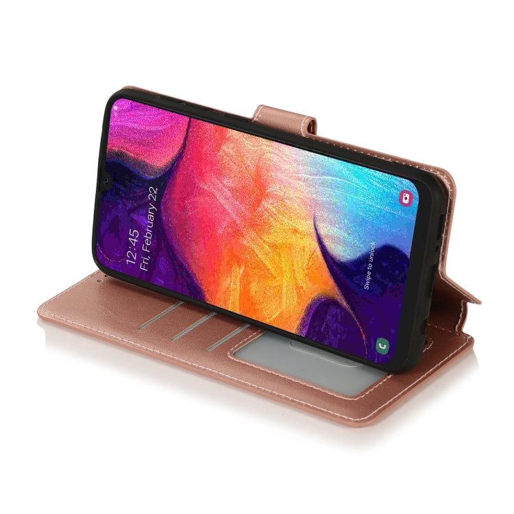 For Samsung Galaxy A30 Shockproof PU + TPU Leather Phone Case
