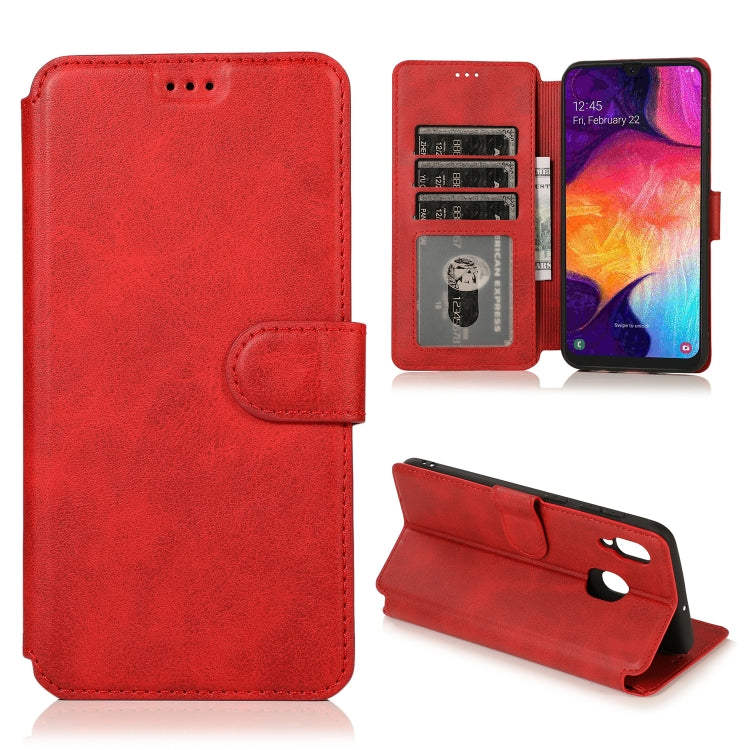 For Samsung Galaxy A30 Shockproof PU + TPU Leather Phone Case