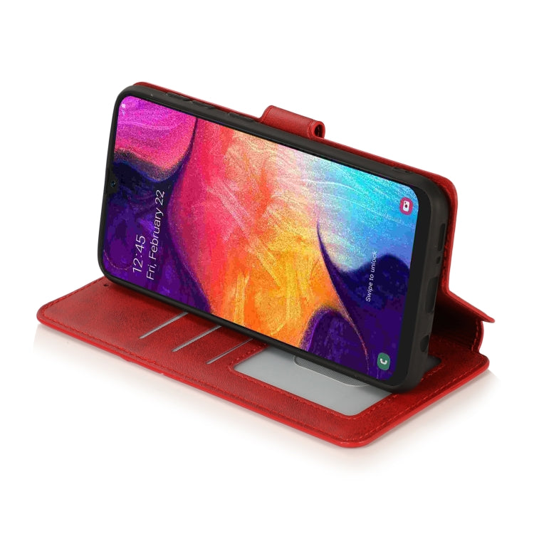 For Samsung Galaxy A30 Shockproof PU + TPU Leather Phone Case