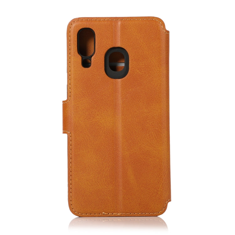 For Samsung Galaxy A40 Shockproof PU + TPU Leather Phone Case