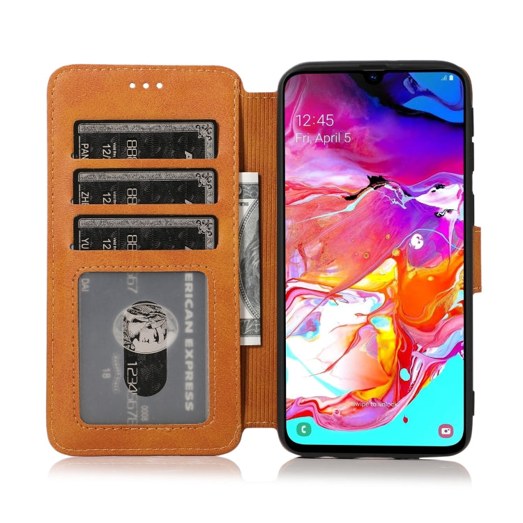 For Samsung Galaxy A40 Shockproof PU + TPU Leather Phone Case