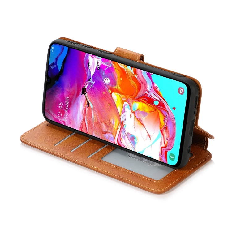 For Samsung Galaxy A40 Shockproof PU + TPU Leather Phone Case