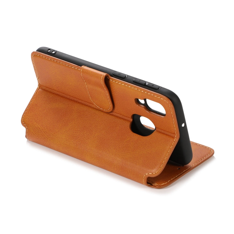 For Samsung Galaxy A40 Shockproof PU + TPU Leather Phone Case