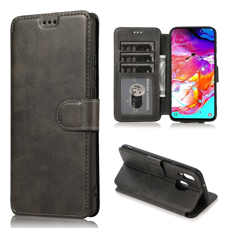 For Samsung Galaxy A40 Shockproof PU + TPU Leather Phone Case